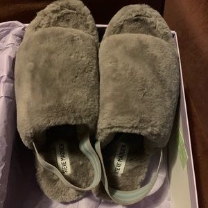 Some Steve Madden Furry Sandals
